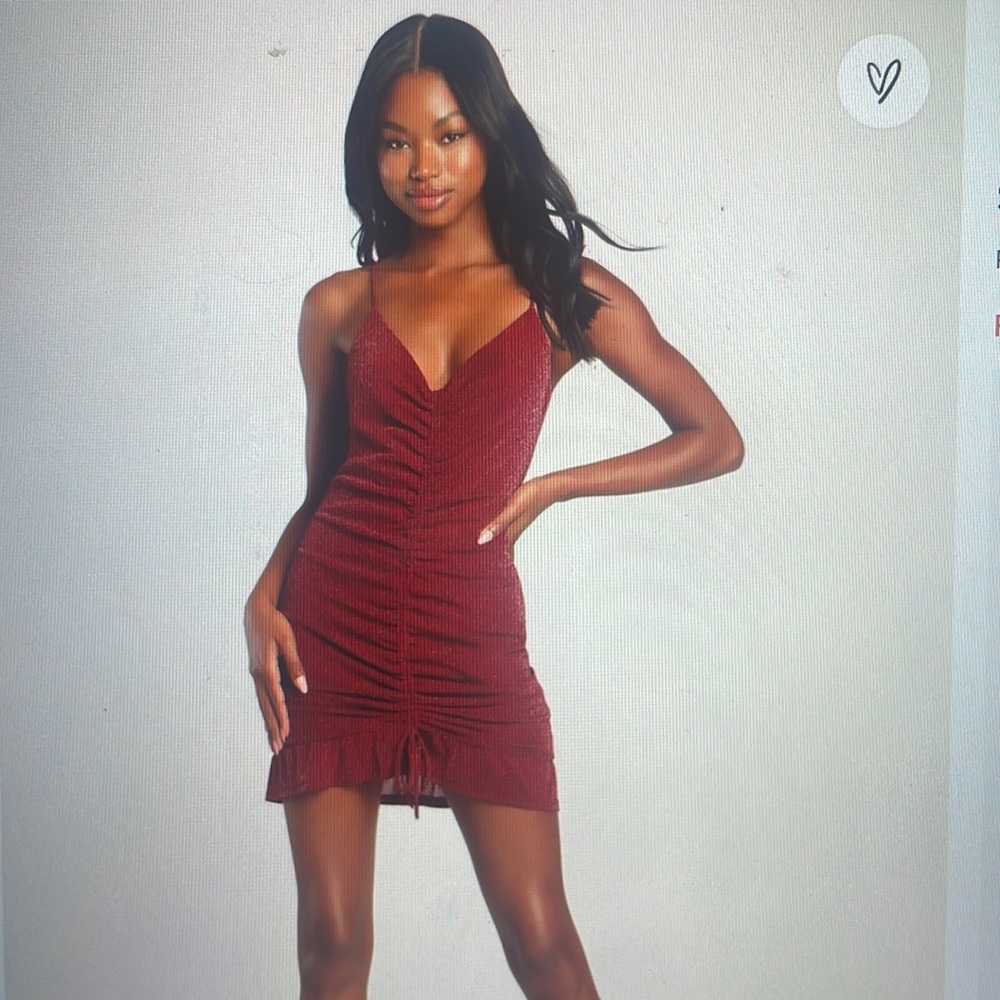 Lulus burgundy dress